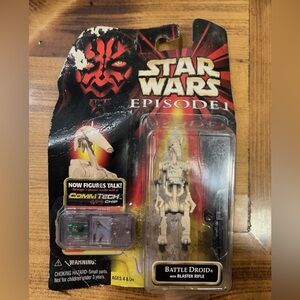 NEW Star Wars Episode I Battle Droid with Blaster Rifle Action Figure CommTech